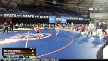 35-37 lbs Cons. Semi - Enzo Aparis, Federal Way Spartans Wrestling vs Nolan Gilbertson, Punisher Wrestling Company