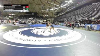 Girls 3A 155 lbs Cons. Round 3 - Jaydan McKim, Hermiston (Girls) vs Ava Hodges, Southridge (Girls)