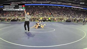 D3-126 lbs Champ. Round 1 - Hunter Sanford, Mason County Central HS vs Vincent Stamm, Lake Odessa Lakewood