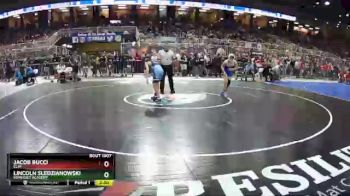 1A 106 lbs Champ. Round 1 - Lincoln Sledzianowski, Somerset Academy vs Jacob Bucci, Clay