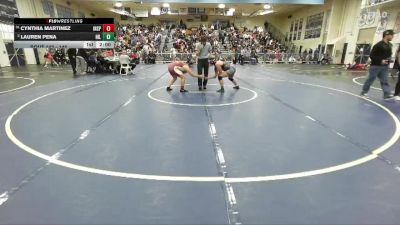 145 lbs Champ. Round 1 - Cynthia Martinez, Indian Springs vs Lauren Pena, Hillcrest