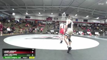 133 lbs Cons. Round 3 - Cody Williams, UNC Pembroke vs James Wright, Central Missouri