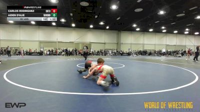 92 lbs Quarterfinal - Carlos Rodriguez, Untouchables 12u PURPLE vs Aiden D'Alie, Team Wisconsin 12U