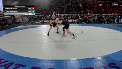 5A 132 lbs Quarterfinal - Saxton Scott, Idaho Falls vs Mason Peck, Idaho Falls