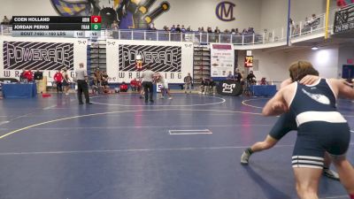 160 lbs Consy 6 - Coen Holland, Abington Heights vs Jordan Perks, Franklin Regional