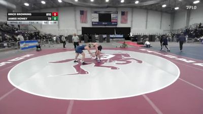 215 lbs Round 3 (3 Team) - Brice Browning, Miller Place High Sch vs James Howey, Tioga Sr HS