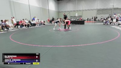 100 lbs Round 3 (8 Team) - Eli Bowman, Georgia vs Derick Jorissen, North Dakota