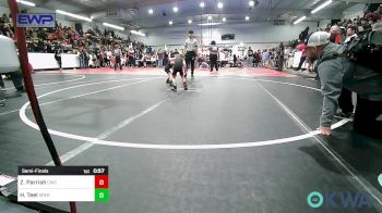 38-40 lbs Semifinal - Zeke Parrish, Claremore Wrestling Club vs Hudson Teel, Sperry Wrestling Club