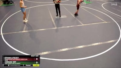 117 lbs Cons. Round 2 - Ethan Litecky, Coon Rapids Mat Bandits Wrestling Club vs Carson Kim, JARO Wrestling Academy