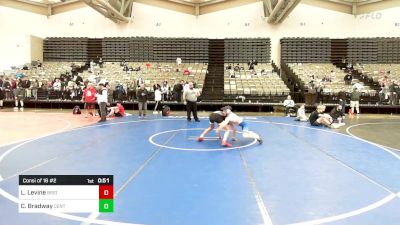 122-H lbs Consi Of 16 #2 - Logan Levine, Bridgewater vs Carson Bradway, Centurion