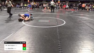 85 lbs Rd 4 - Consi Of 8 #1 - Matt Harrington, Diocese Of Erie vs Jaxon Ratcliffe, Upper Dauphin