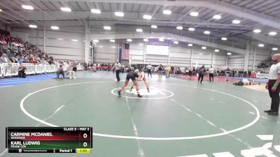 5-144 lbs Quarterfinal - Carmine Mcdaniel, Woodside vs Karl Ludwig, Frank Cox