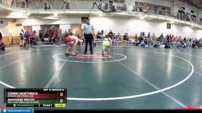 136 lbs Cons. Semi - Cohen Wuethrich, Dragon Wrestling Club vs Raymond McCoy, Red Hawk Wrestling Academy