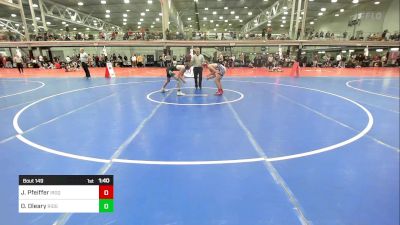 119B lbs Rr Rnd 2 - Joshua Pfeiffer, Iroquois vs Owen Oleary, Ridge High School