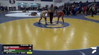 150 lbs Cons. Round 4 - Dylan Thienngern, Cypress vs Isaac Hofman, West Torrance