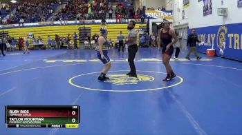155 lbs Champ. Round 2 - Ruby Rios, Toppenish (Girls) vs Taylor Moorman, CLERMONT NORTHEASTERN