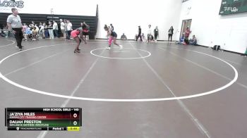 140 lbs Cons. Semi - Ja`ziya Miles, Kansas City Training Center vs Daijah Preston, Hayleighs Hammers Wrestling