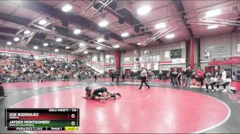 130 lbs Cons. Round 2 - Jayden Montgomery, Rancho Cucamonga vs Zoe Rodriguez, Arroyo