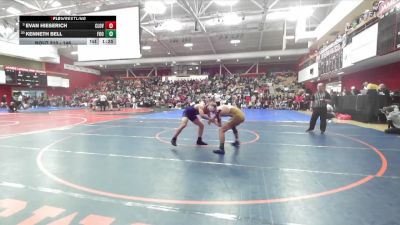 146 lbs Champ. Round 2 - Evan Hieserich, Cloverdale vs Kenneth Bell, Foothill