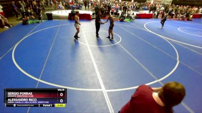 150 lbs Champ. Round 2 - Sergio Porras, Granite Wrestling Club vs Alessandro Ricci, Maria Carrillo High School Wrestling