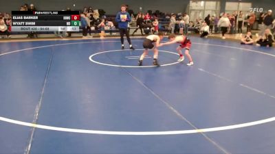 64-69 lbs Cons. Semi - Wyatt Swim, Midwest Destroyers vs Elias Barker, Broken Bow Wrestling Club