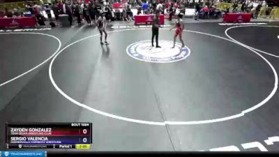 114 lbs Quarterfinal - Zayden Gonzalez, Team Selma Wrestling Club vs Sergio Valencia, Farmersville Farmboyz Wrestling