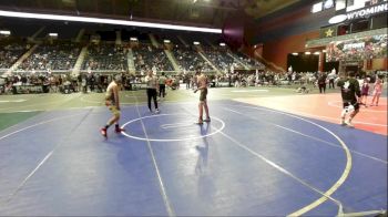 156 lbs Quarterfinal - Zachary Bell, Heights WC vs Thiago Romero, Rawlins WC