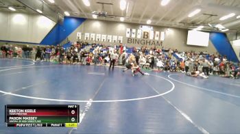 79 lbs Cons. Round 5 - Paxon Massey, Uintah Jr High Wrestling vs Keeton Keele, Team Prestige