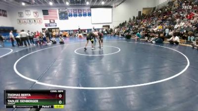 190 lbs Cons. Semi - Tadlee Isenberger, Wright vs Thomas Berta, Cheyenne Central