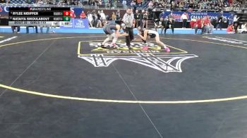Girls-110 lbs Champ. Round 1 - Rylee Nidiffer, Riverview Gabriel Richard (Girls) vs Nataiya Sikoulabout, Holland West Ottawa (Girls)