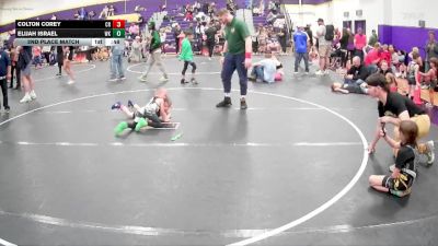 45 lbs 2nd Place Match - Colton Corey, Carolina Reapers vs Elijah Israel, White Knoll