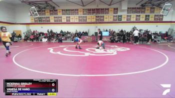 160 lbs Champ. Round 2 - McKenna Gridley, Fresno City College vs Vanesa De Haro, Unattached