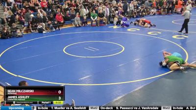 138 lbs Cons. Round 3 - Sean Milczarski, Newfane vs James Ashley, Lewiston Porter