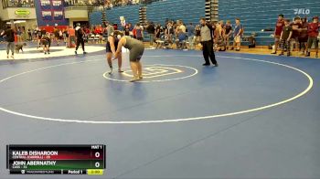 285 lbs Round 3 (4 Team) - Kaleb Disharoon, Central (Carroll) vs John Abernathy, Cass