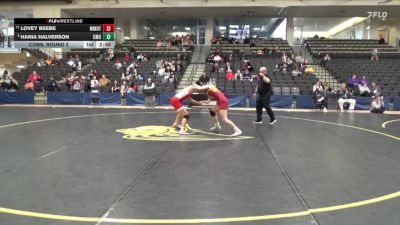 131 lbs Cons. Round 2 - Lovey Beebe, Minot State vs Hania Halverson, Colorado Mesa University