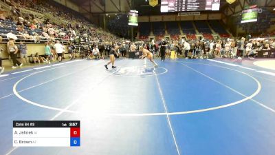 120 lbs Cons 64 #2 - Ally Jelinek, IA vs Catalina Brown, AZ