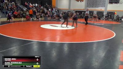 190 lbs Semifinal - Kiara Rodriguez, Burlington vs Divine Akili, Linn-Mar