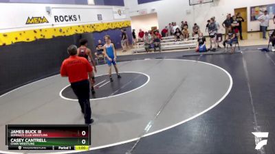 120 lbs Cons. Round 3 - James Buck Iii, Dominate Club Wrestling vs Casey Cantrell, Chain Wrestling