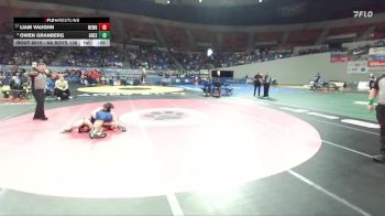 6A Boys 138 lbs Cons. Round 5 - Liam Vaughn, Newberg Boys vs Owen Granberg, Gresham Boys