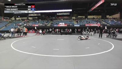 124 lbs Cons. Round 3 - Malia Welch, Southern Oregon vs Tess Barnett, Wayland Baptist