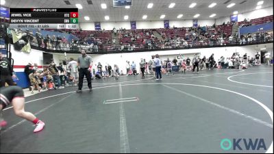 91 lbs Rr Rnd 1 - Jewel Vice, Hinton Takedown Club vs Devyn Vincent, Shelton Wrestling Academy