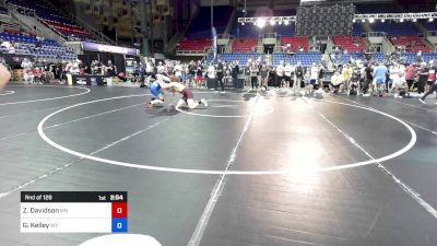 165 lbs Rnd Of 128 - Zachary Davidson, MN vs Graison Kelley, WY