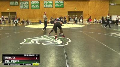 184 lbs Cons. Semi - Rabih Badrani, Palomar College vs Danny Cox, Palomar College