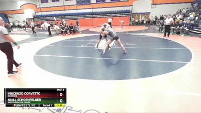 184 lbs Cons. Semi - Vincenzo Corvetto, Roanoke vs NIall Schoenfelder, Wisconsin-Eau Claire