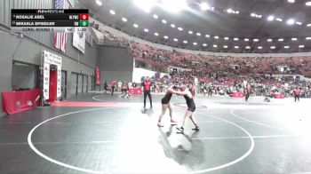 172 lbs Cons. Round 3 - Mikaela Spindler, Reedsville Wrestling vs Rosalie Abel, New London Youth Wrestling Club