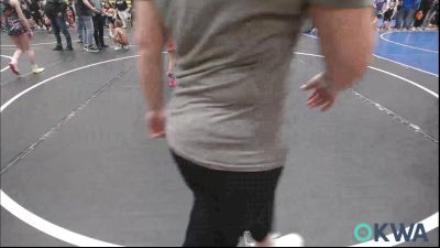 62 lbs Rr Rnd 3 - Abigail Hall, Newkirk Takedown Club vs Hailey Lollis, Cowboy Wrestling Club