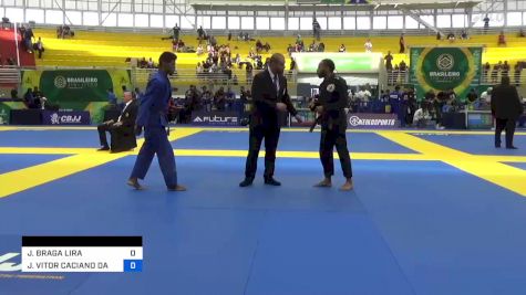 JOSUÉ BRAGA LIRA vs JOÃO VITOR CACIANO DA SILVA 2023 Brasileiro Jiu-Jitsu IBJJF