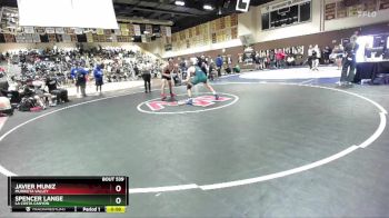 157 lbs Cons. Round 2 - Spencer Lange, La Costa Canyon vs Javier Muniz, Murrieta Valley