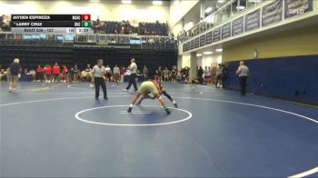 157 lbs Cons. Semi - Larry Cruz, Rio Hondo College vs Jayden Espinoza, Mt. San Antonio College