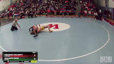 126 lbs Quarterfinal - Keshawn Dixon, Mojave vs Vincenzo Malverty, Durango